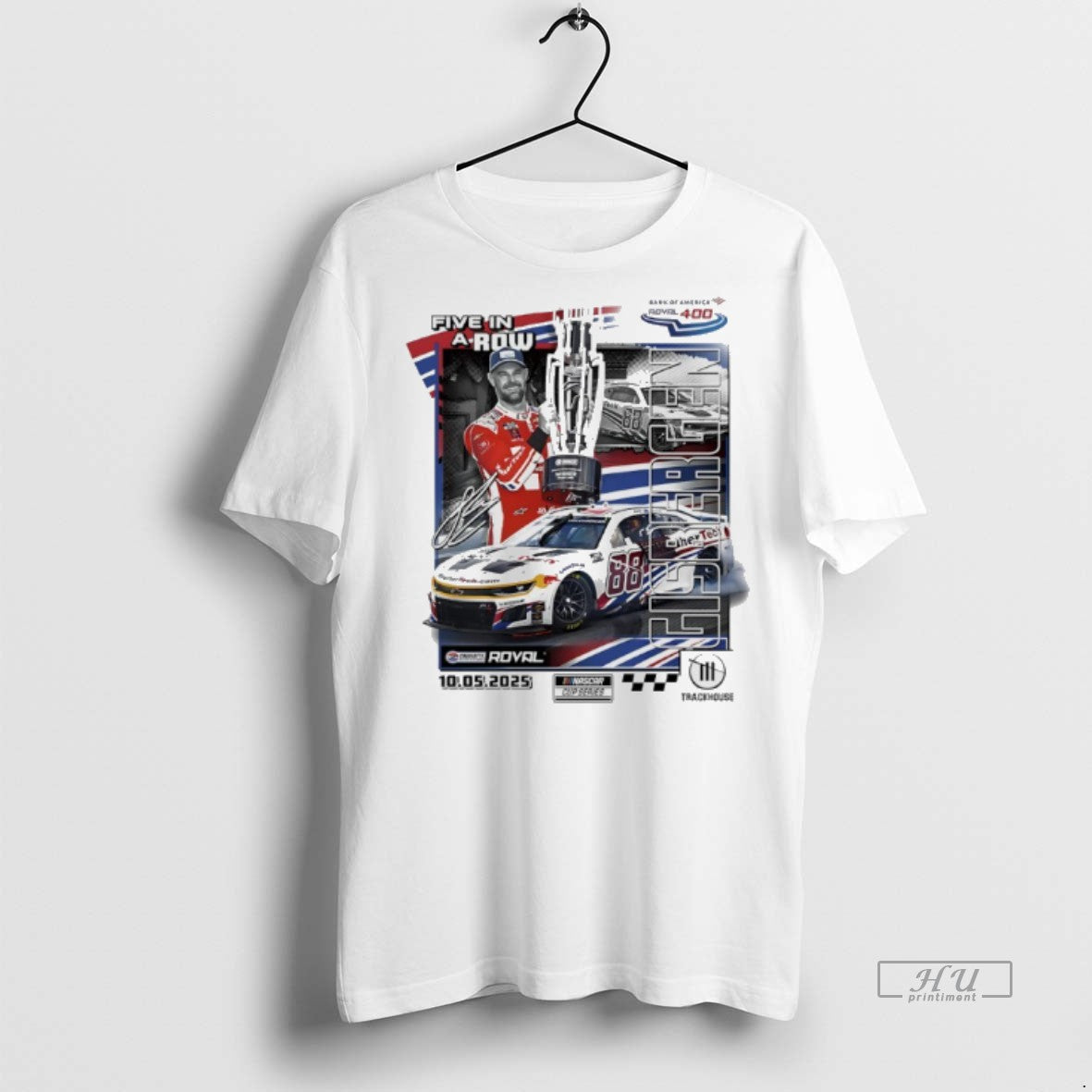 Officials Shane Van Gisbergen 2025 Bank Of America Roval 400 Race Win Signature