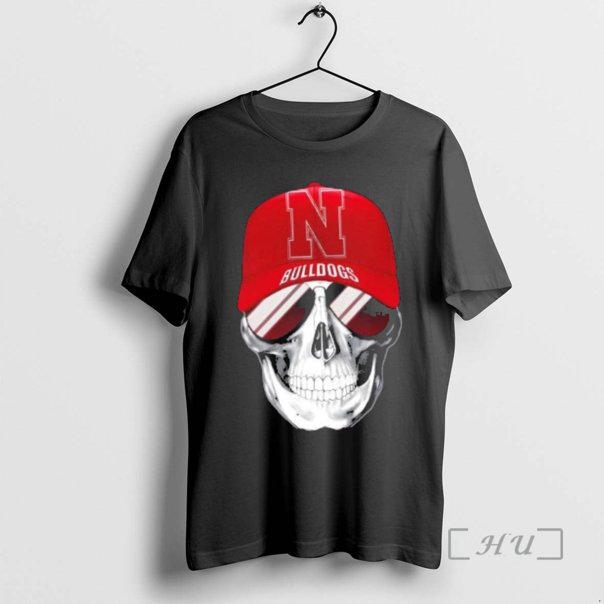 Officials Skull Wearing A Cap Nebraska Cornhuskers And Smiling With Fans Premium T Shirts Sweater