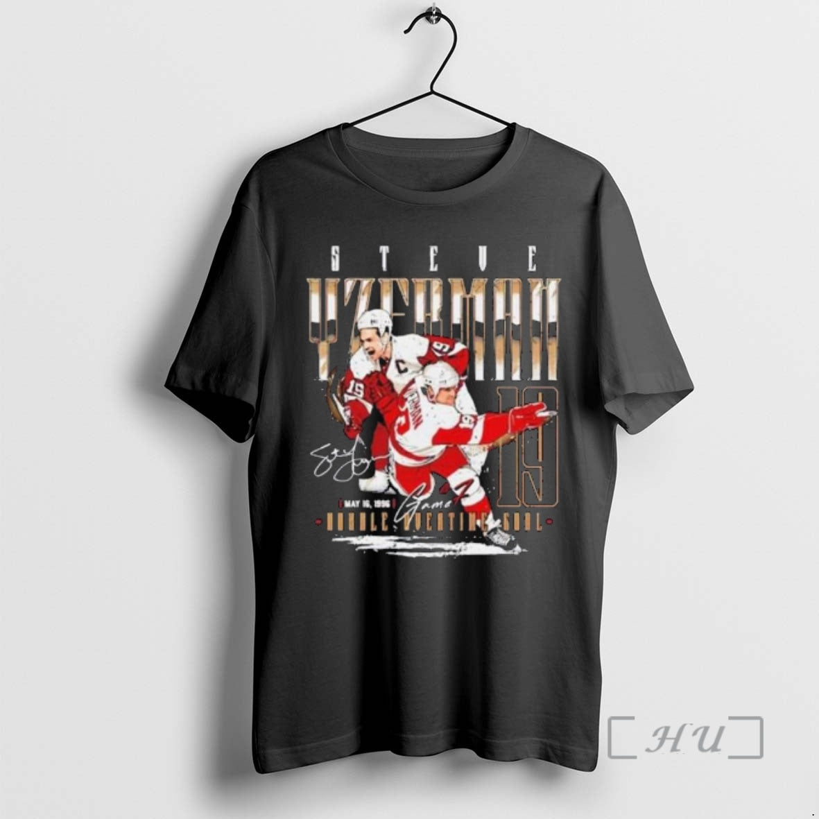 Officials Steve Yzerman Detroit Red Wings Game 7 1996 Signature