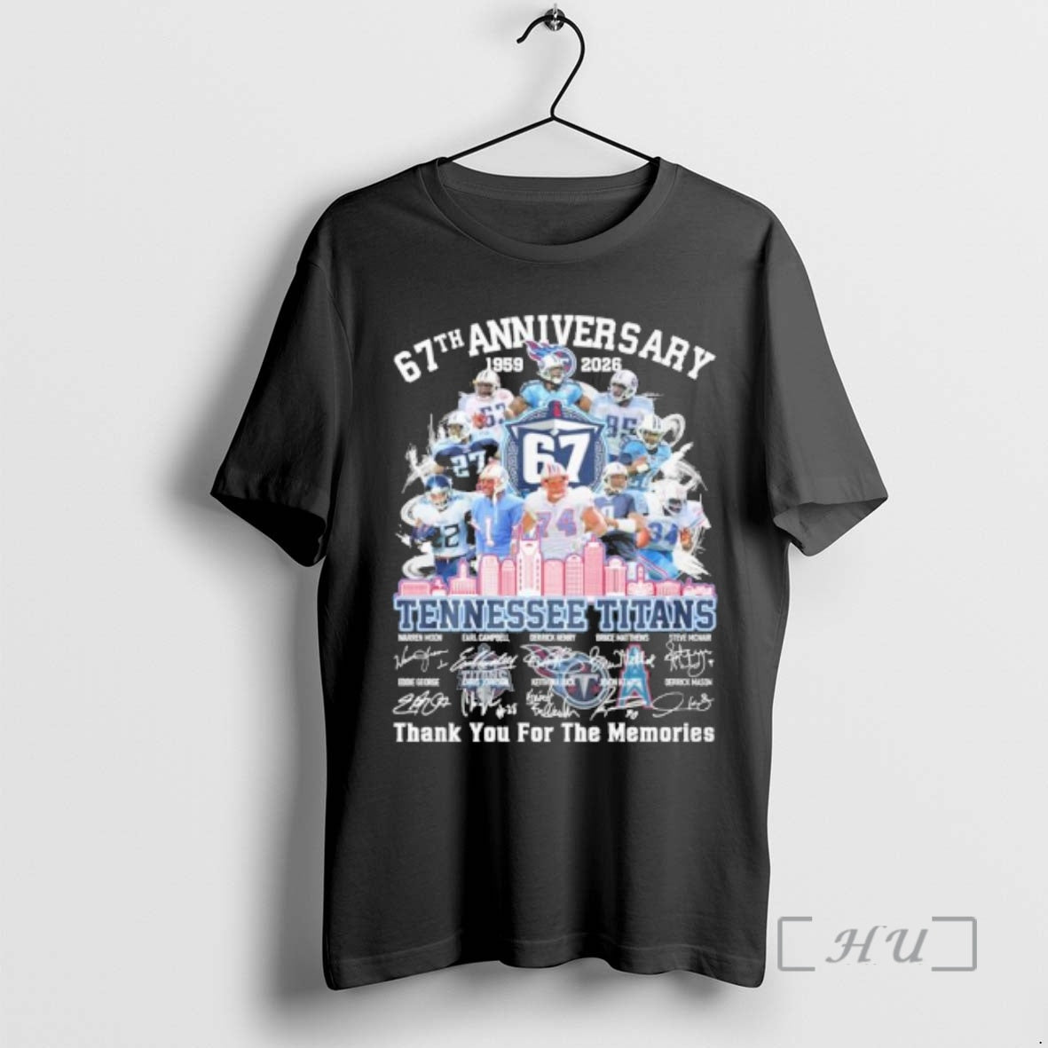 Officials Tennessee Titans Team 67th Anniversary 1959 2026 Thank You For The Memories Premium