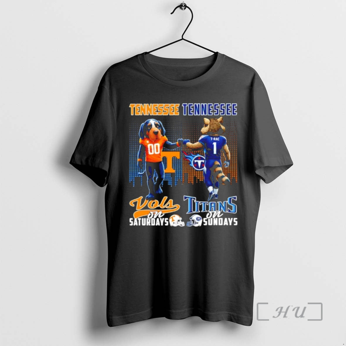 Officials Tennessee Volunteers On Saturdays Vs Tennessee Titans On Sundays Mascot City Skyline Premium
