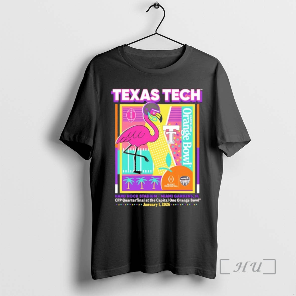 Officials Texas Tech Red Raiders Cfp 2025 Orange Bowl Postseason Graphic Premium T Shirts Sweater