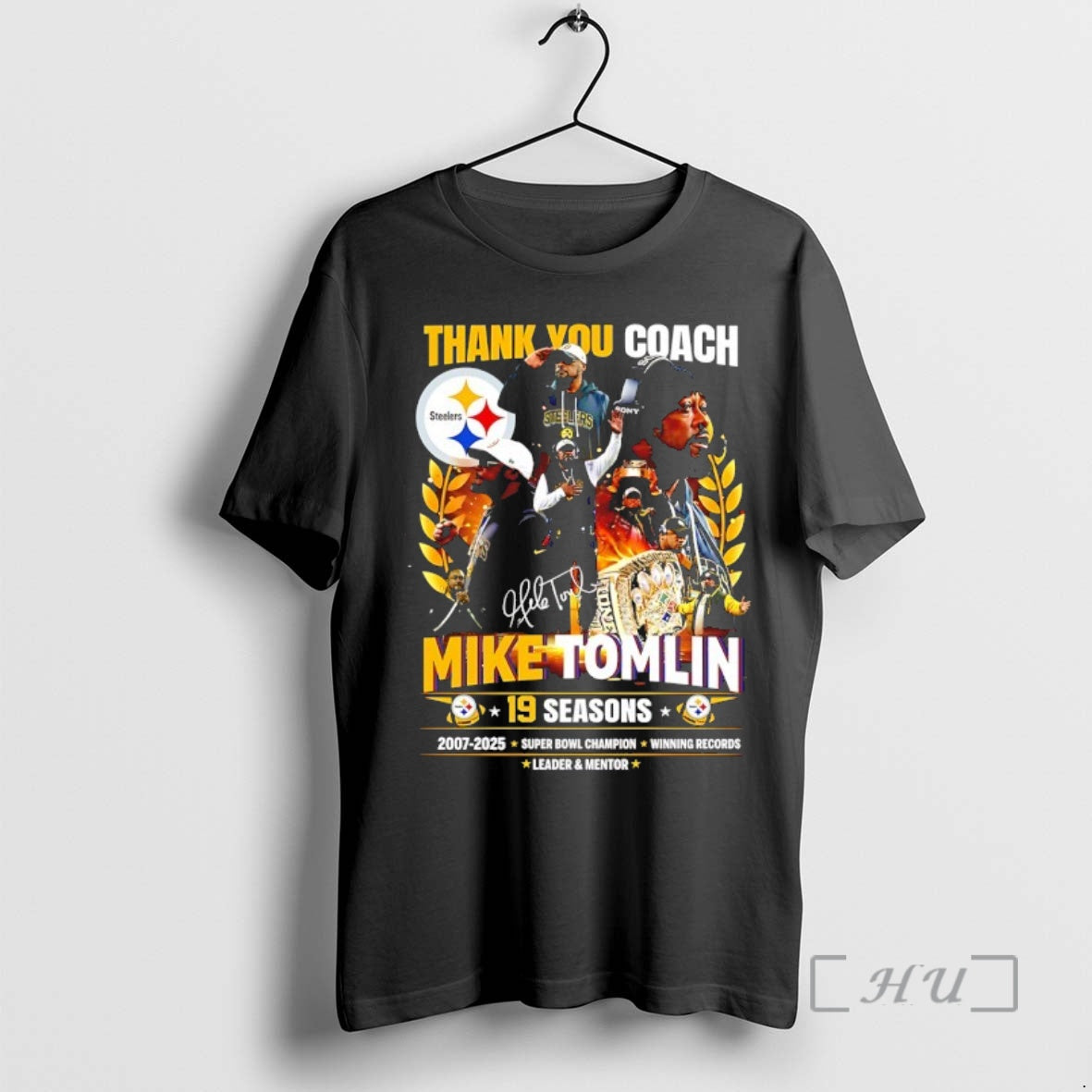 Officials Thank You Coach Mike Tomlin 19 Seasons 2007 2025 Signature Premium T Shirts Sweater