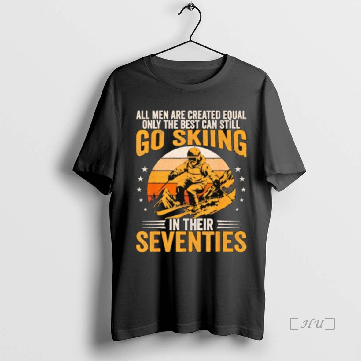 Officials The Best Men Still Go Skiing In Their Seventies Funny Ski Premium T Shirts
