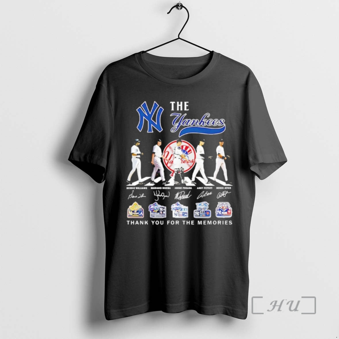 Officials The New York Yankees Players Walking Abbey Road Thank You For The Memories Signature