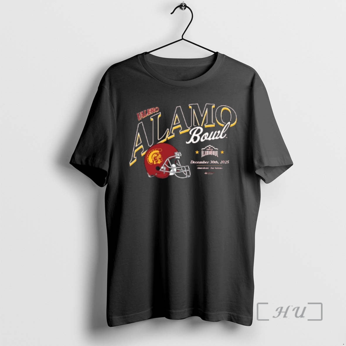 Officials Usc Trojans 2025 Valero Alamo Bowl December 30th 2025 Helmet Premium T Shirts Sweater