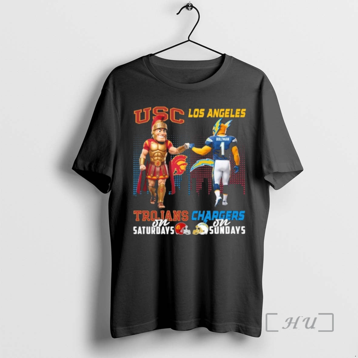 Officials Usc Trojans On Saturdays X Los Angeles Chargers On Sundays Premium T Shirts Sweater