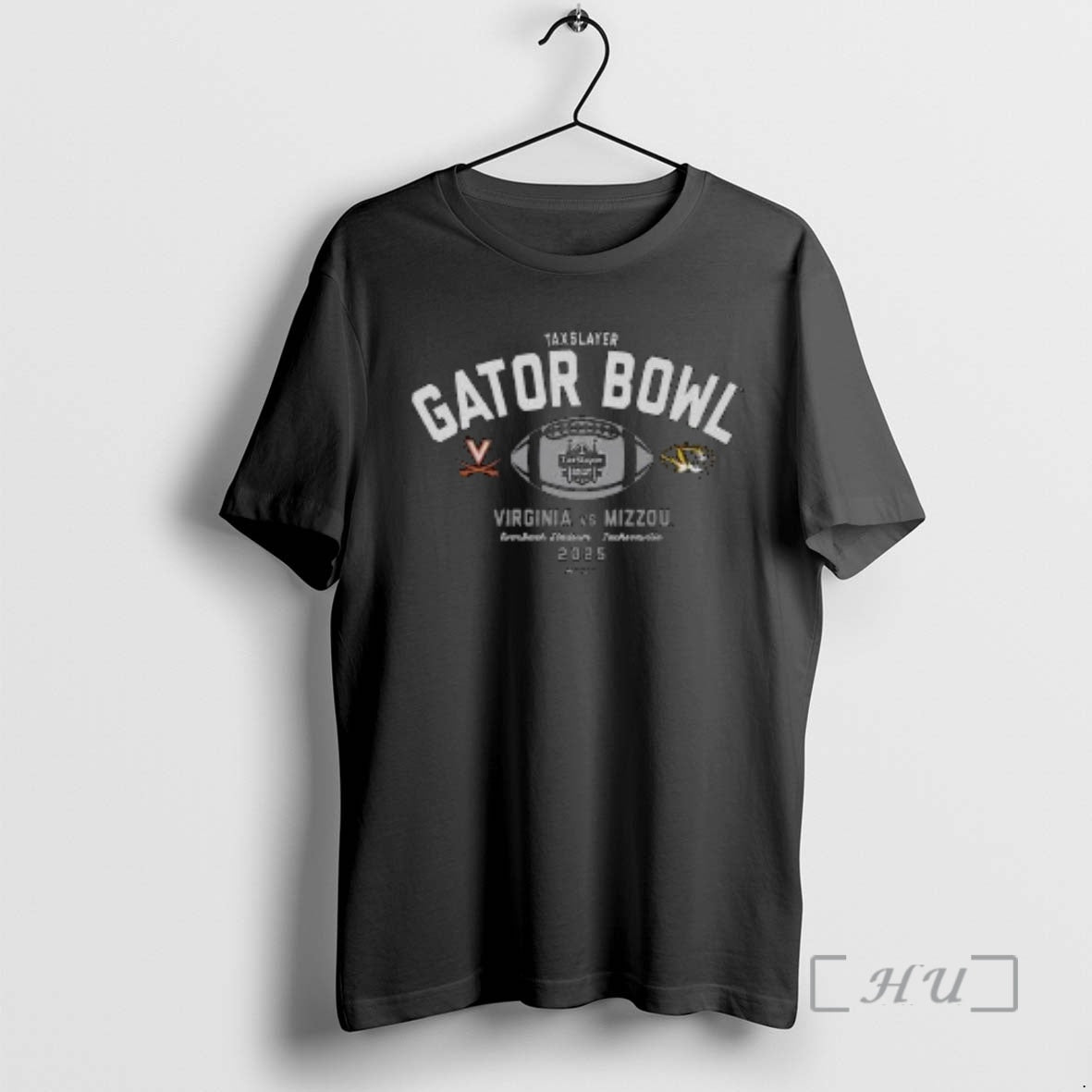 Officials Virginia Cavaliers Vs Missouri Tigers 2025 Taxslayer Gator Bowl 2 Team Logo Circle Black
