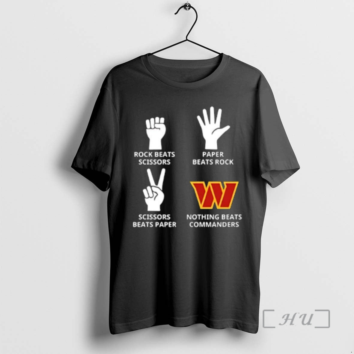 Officials Washington Commanders Nothing Beats Rock Beats Scissors Paper Beats Rock Scissors Beats Paper Premium