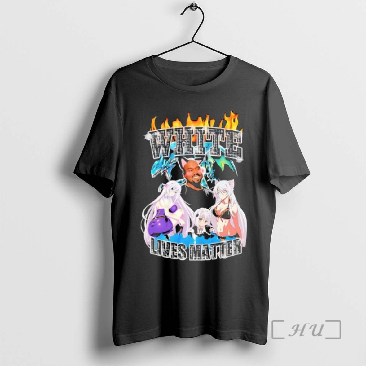 Officials White Lives Matter Kanye West And Anime Characters Graphic