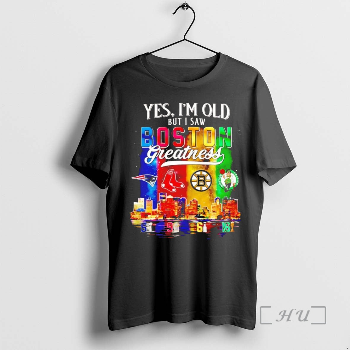 Officials Yes Im Old But I Saw Boston Sports Teams Greatness Chriast Premium T Shirts