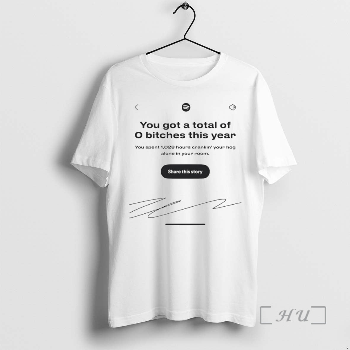 Officials You Got A Total Of 0 Bitches This Year Signature Circle Premium T Shirts