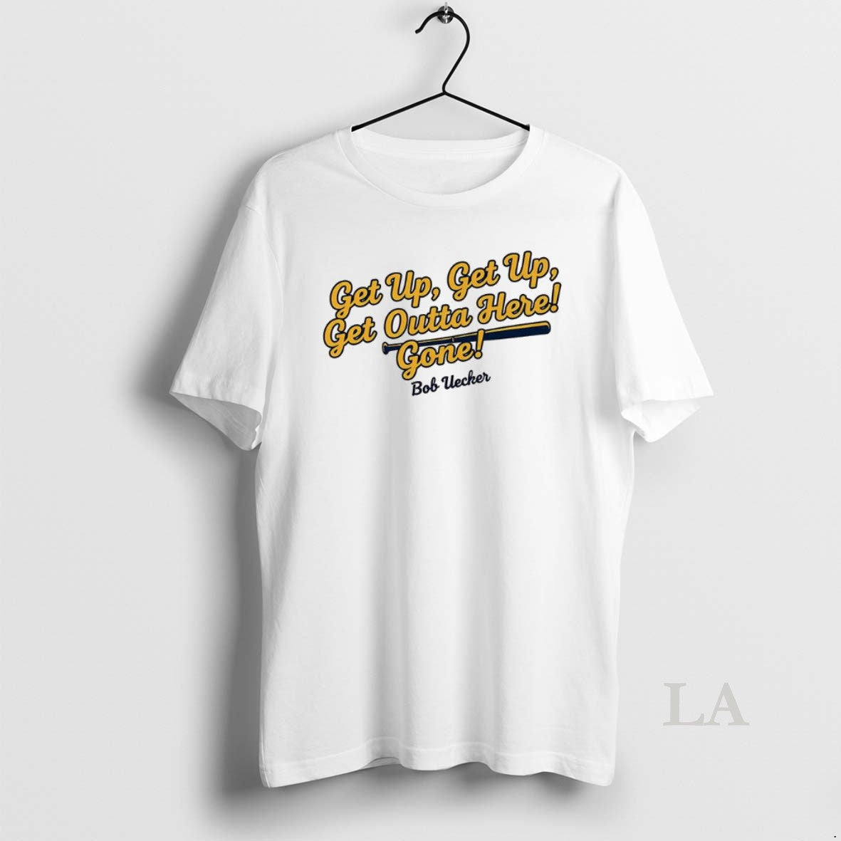 Original Bob Uecker Milwaukee Brewers Mlb Get Up Get Up Get Outta Here Gone