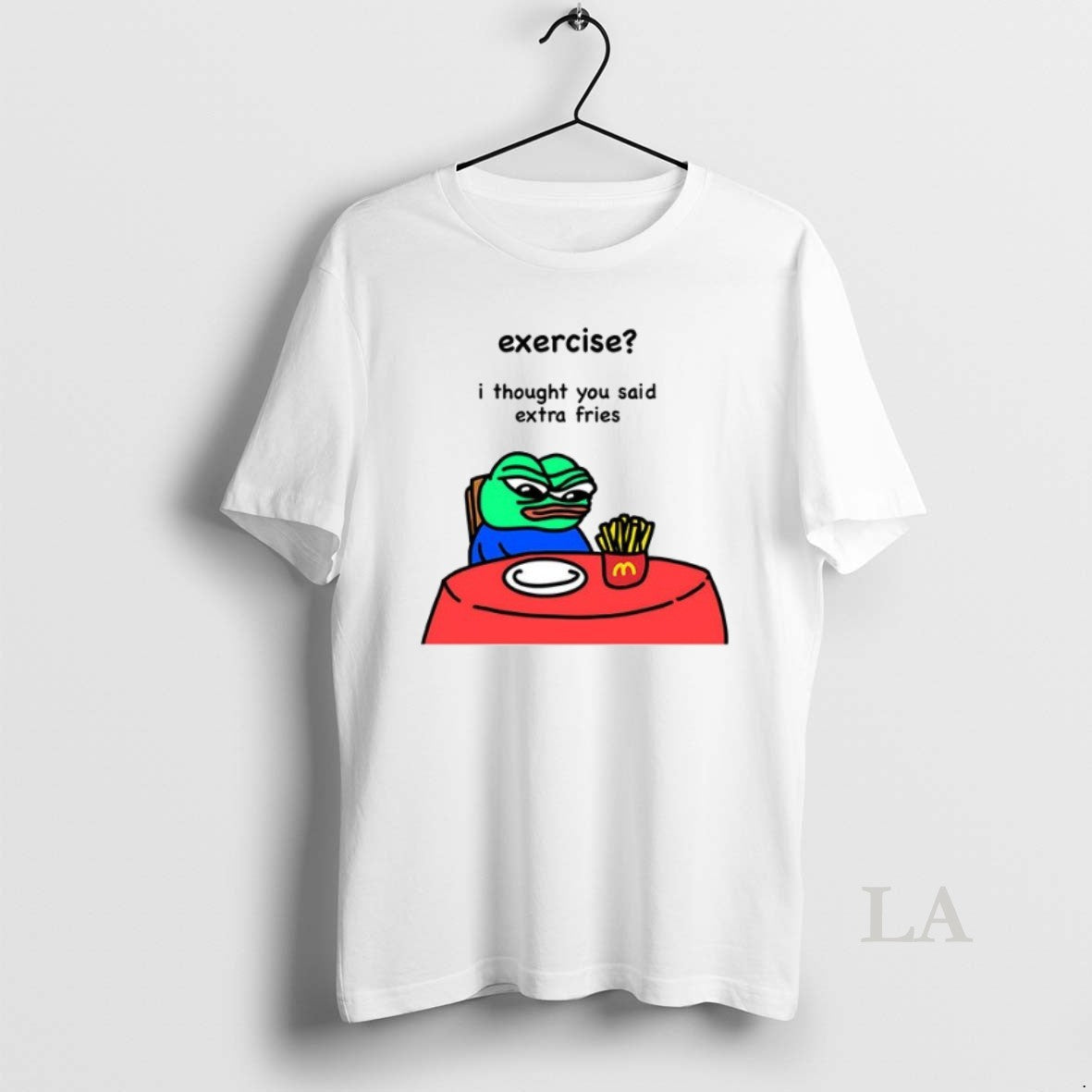 Original Frog Exercise I Thought You Said Extra Fries Ceramic Ceramic And Classic Dad Cap