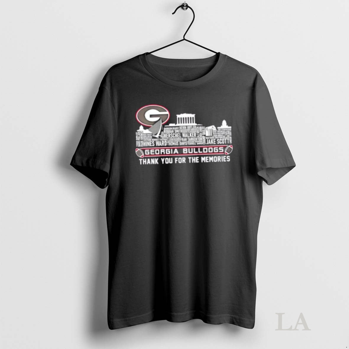 Original Georgia Bulldogs Names City Thank You For The Memories Skyline