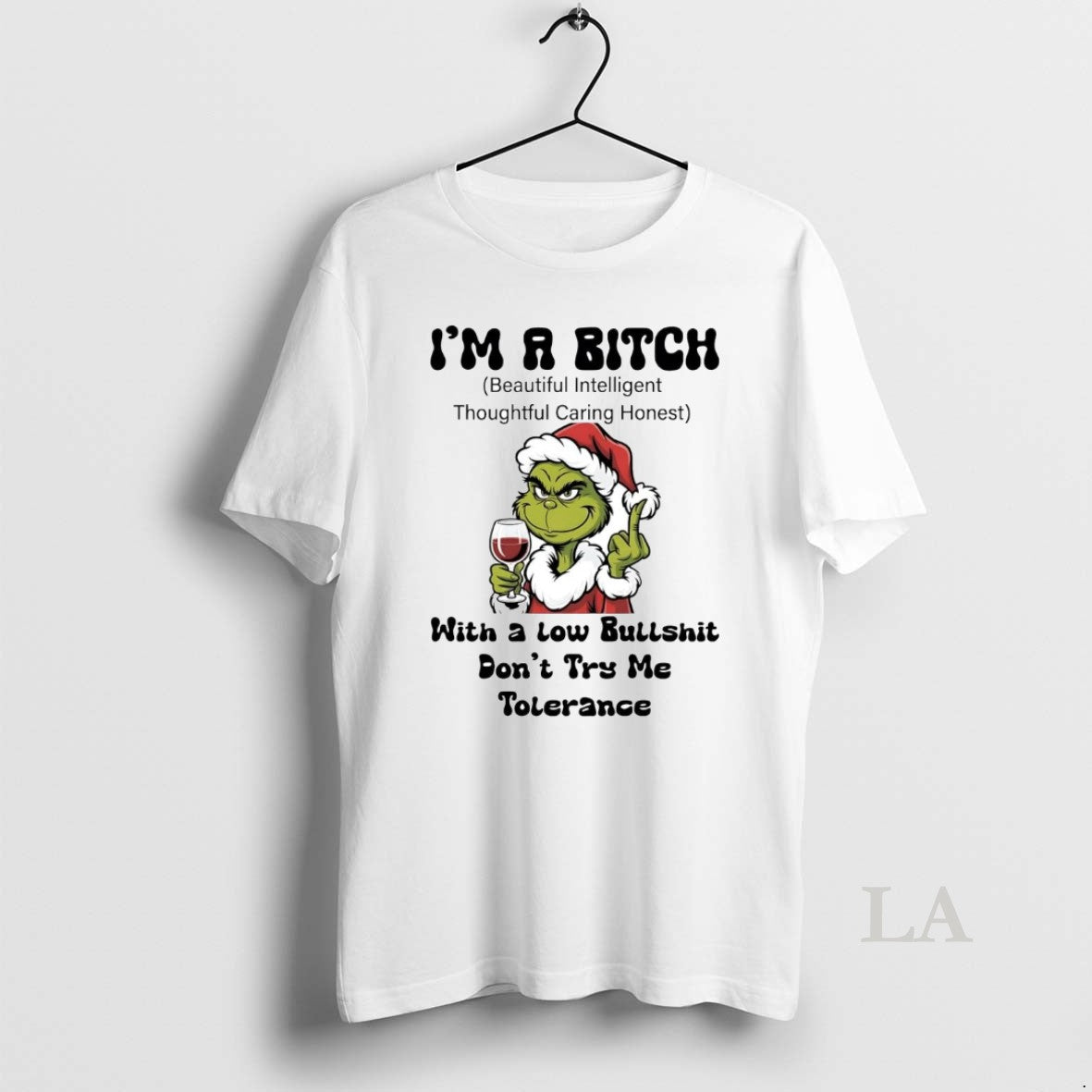 Original Grinch Middle Finger Im A Bitch Dont Try Me Tolerance Christmas