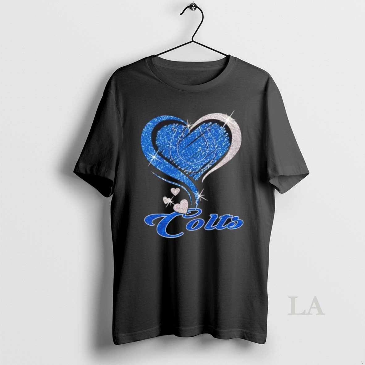 Original Indianapolis Colts Football In Glitter Heart Fans