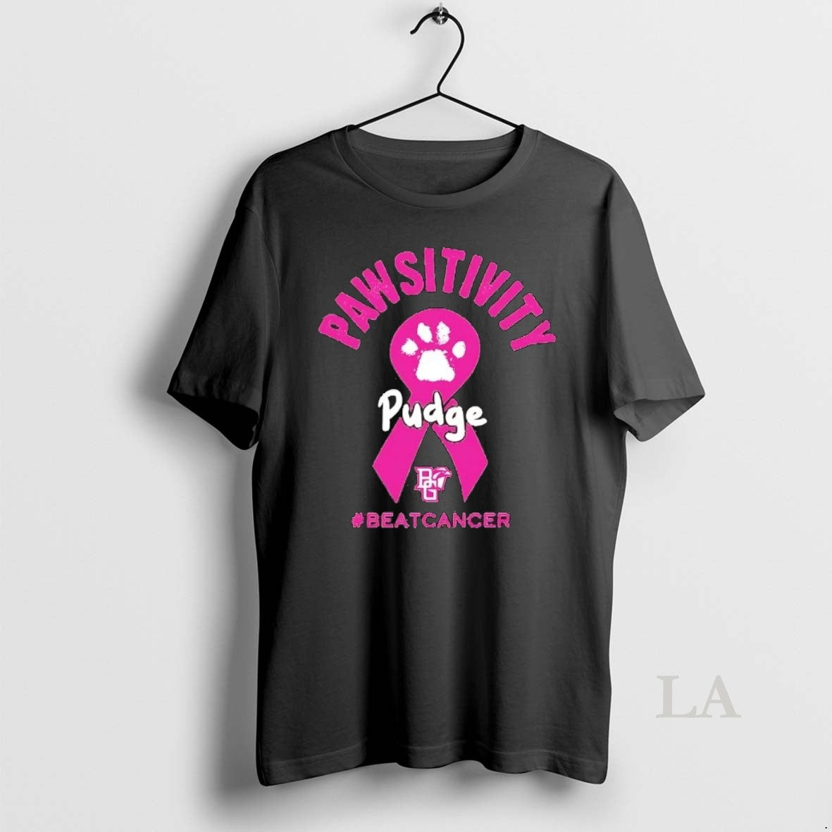 Original Pawsitivity Pudge The Cat Breast Cancer Awareness