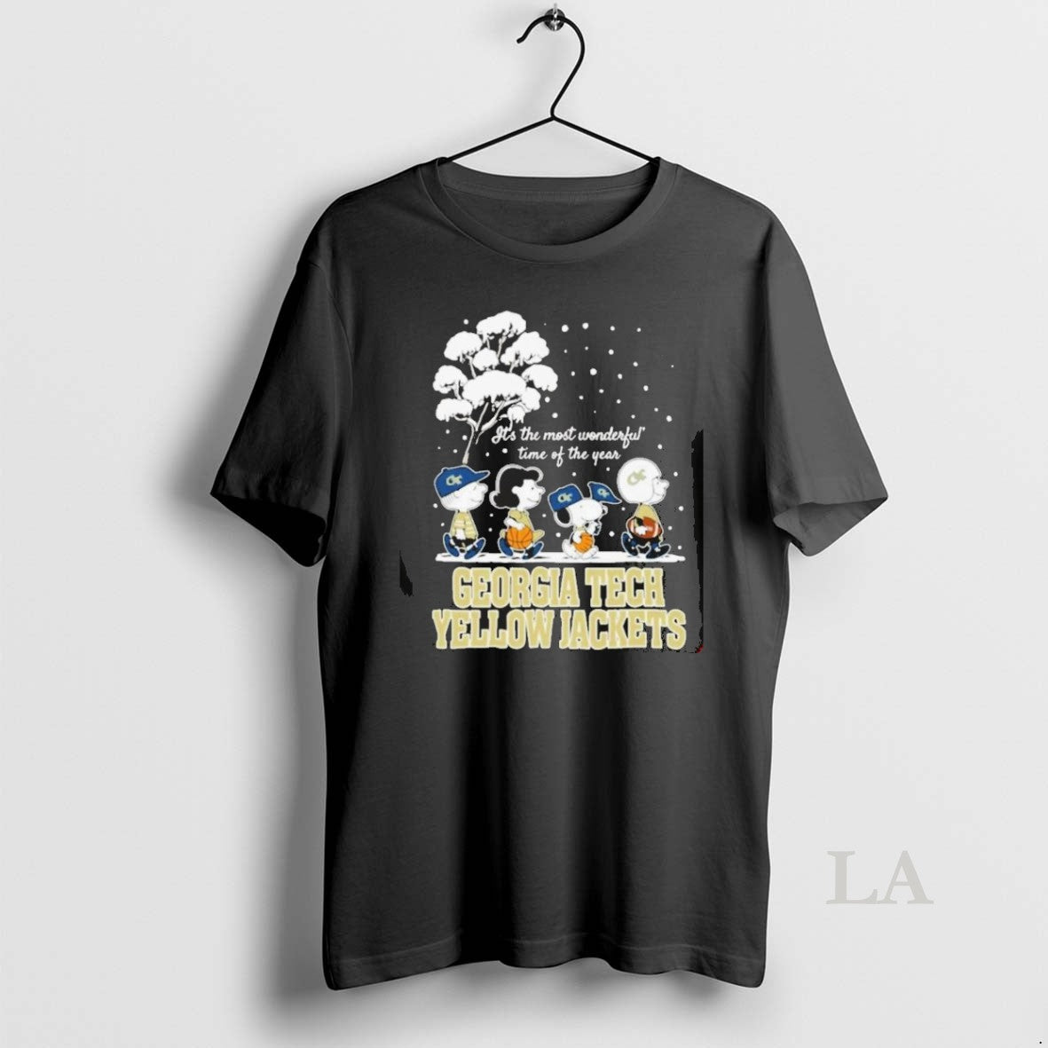Original Peanuts Georgia Tech Yellow Jackets Winter Its The Most Wonderful Time Of The Year