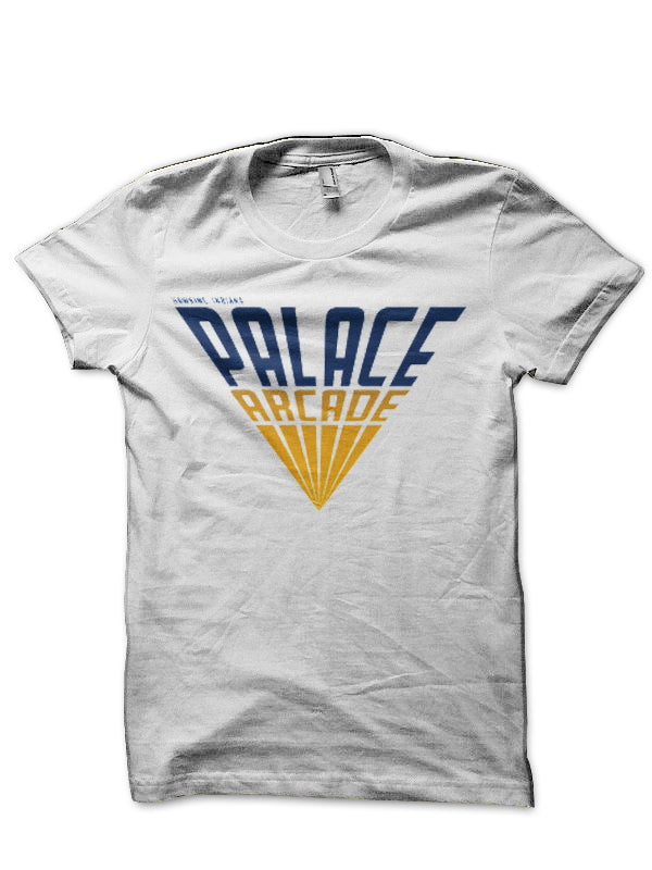 Palace Arcade – Hawkins, Indiana White T-Shirt