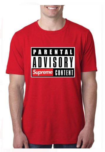 Parental Advisory Red T-Shirt
