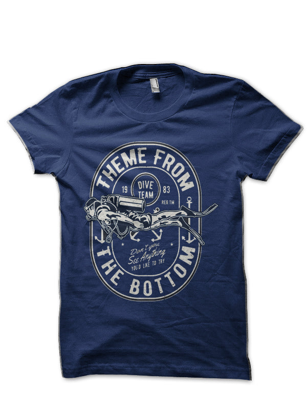 Theme From The Bottom Navy Blue T-Shirt