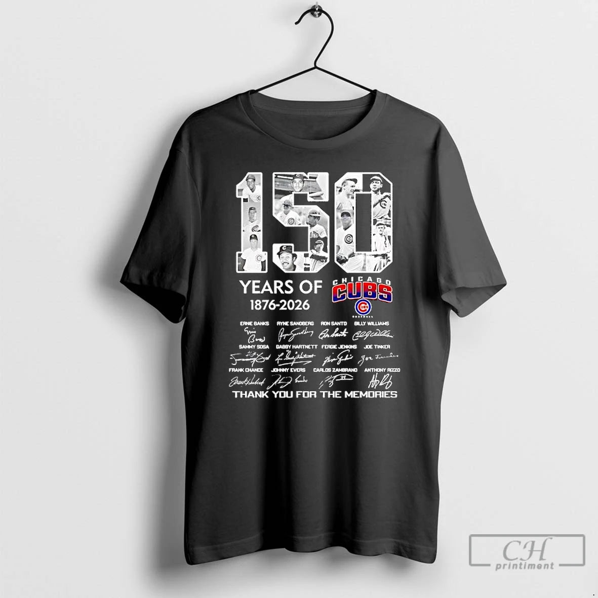 Premium 150 Years Of Chicago Cubs 1876 2026 Thank You For The Memories Legendary Players