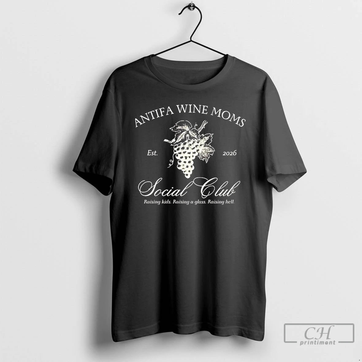Premium Antifa Wine Moms Social Club Raising Kids 2026