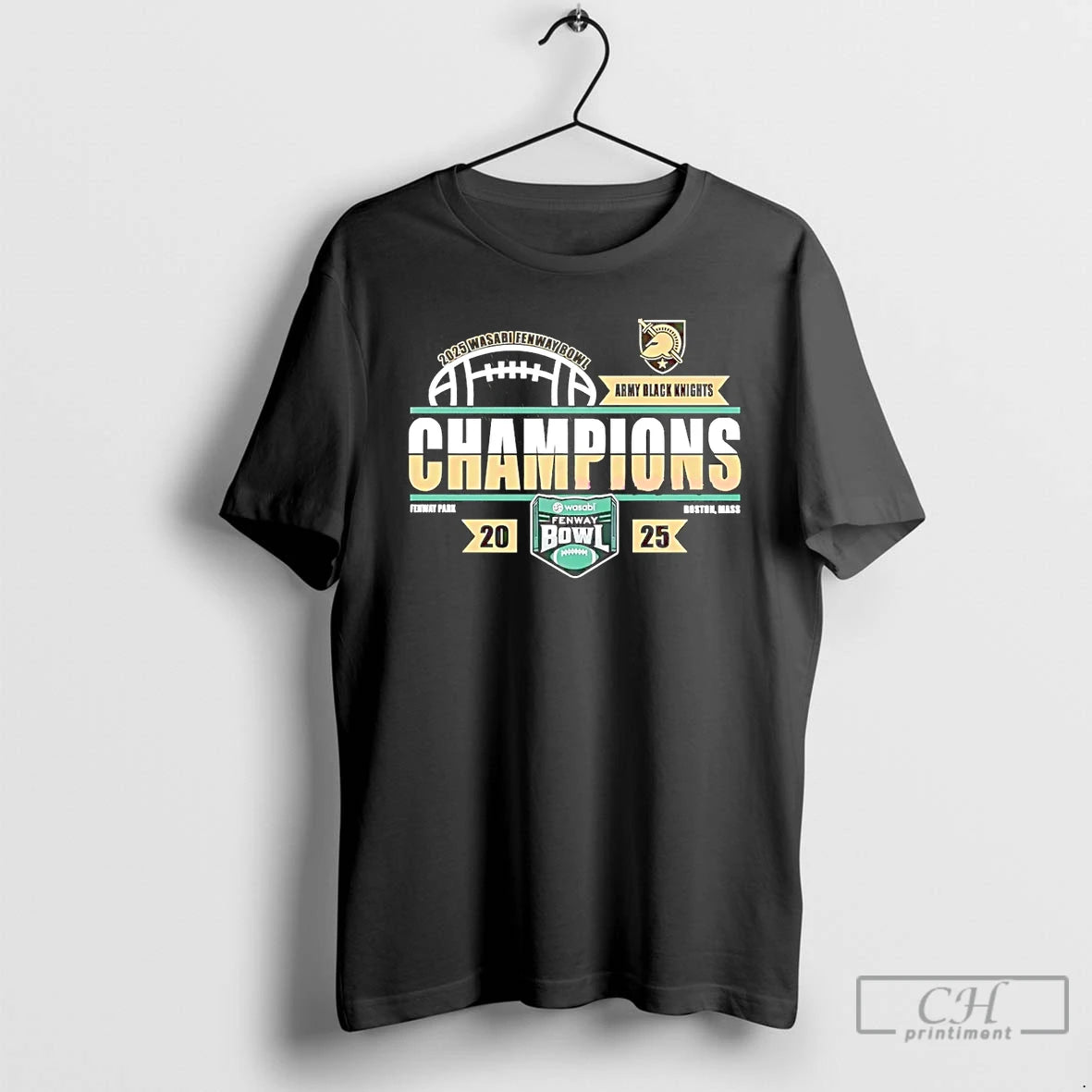 Premium Army Black Knights Football Wasabi Fenway Bowl Champions 2025 Classic
