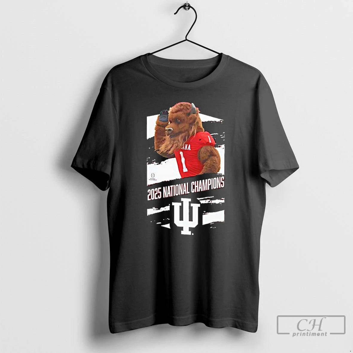 Premium Bison Mascot Hoosiers Football 2025 National Champions