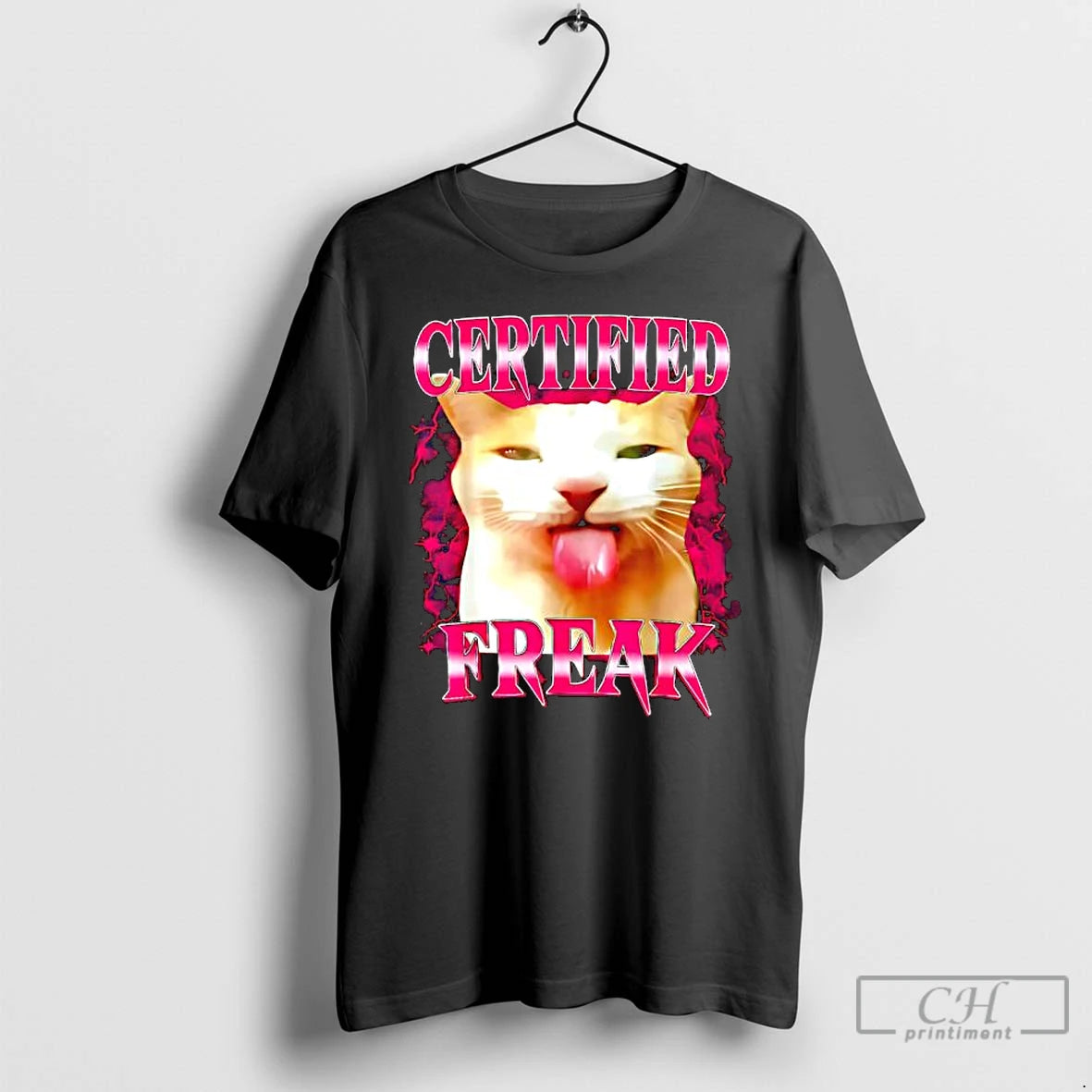 Premium Cat Certified Freak Graphic