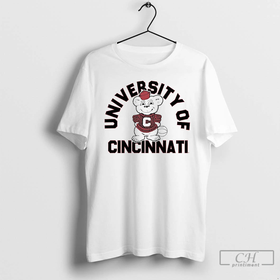 Premium Cincinnati Bearcats Basketball Ringer Logo