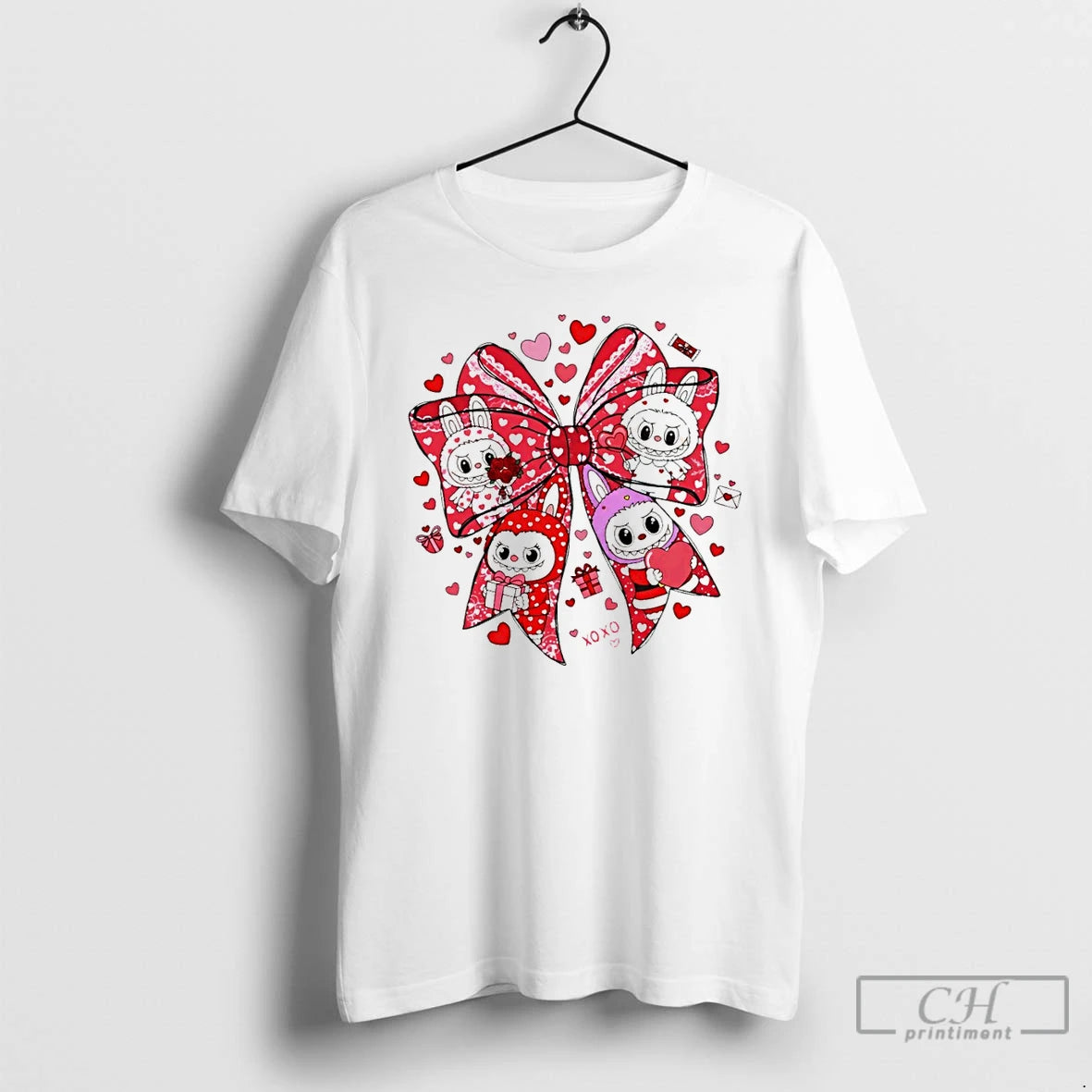 Premium Cute Monster Valentines Day Labubu Xoxo