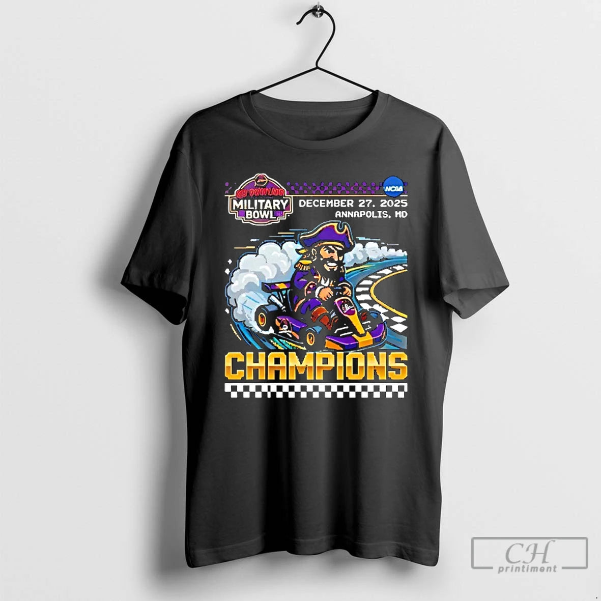 Premium East Carolina Pirates Go Bowling Military Bowl Champions 2025 Navy Marine Corps Memorial Stadium