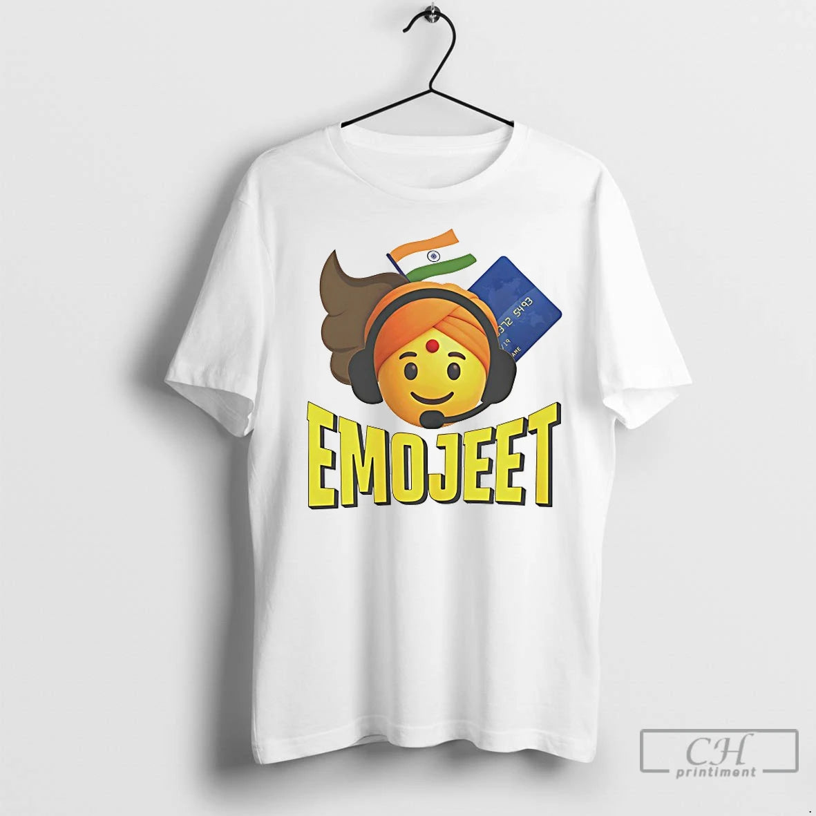 Premium Emojeet Emoji Jeet India Flag