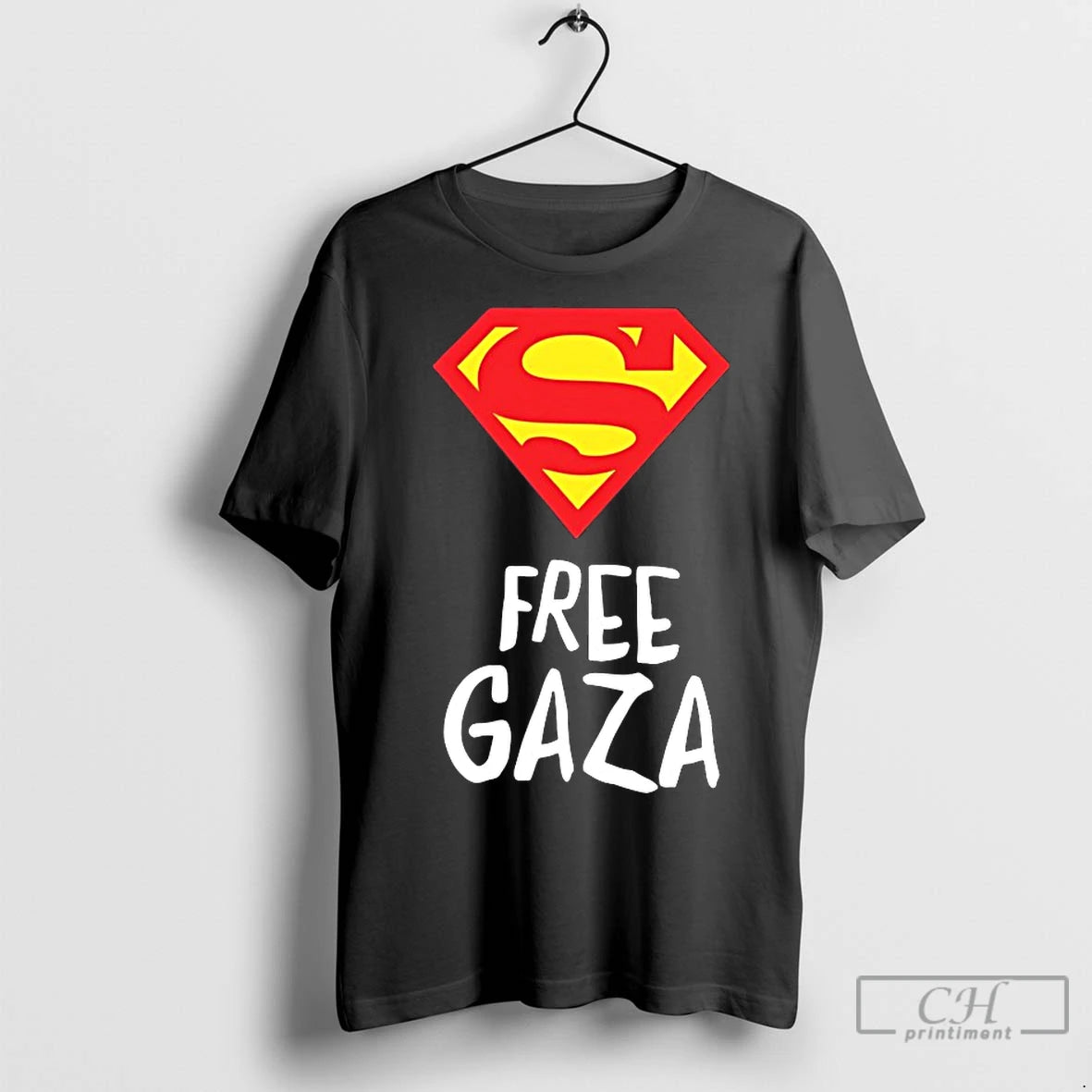 Premium Free Gaza Superman Logo