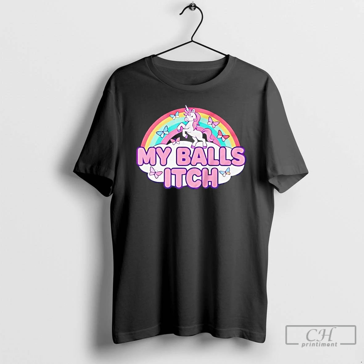 Premium My Balls Itch Unicorn Rainbow