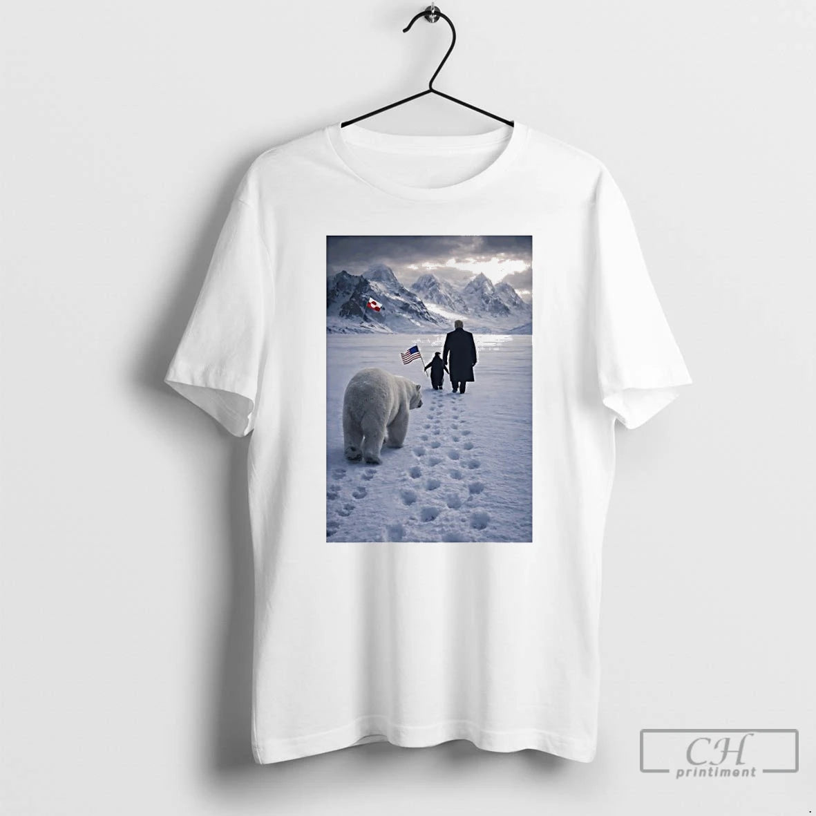 Penguin With Trump And Polar Bear Greenland