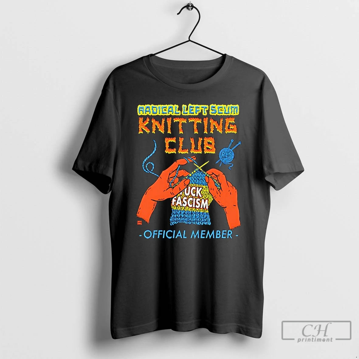 Premium Radical Left Seum Knitting Club Fuck Fascism Member