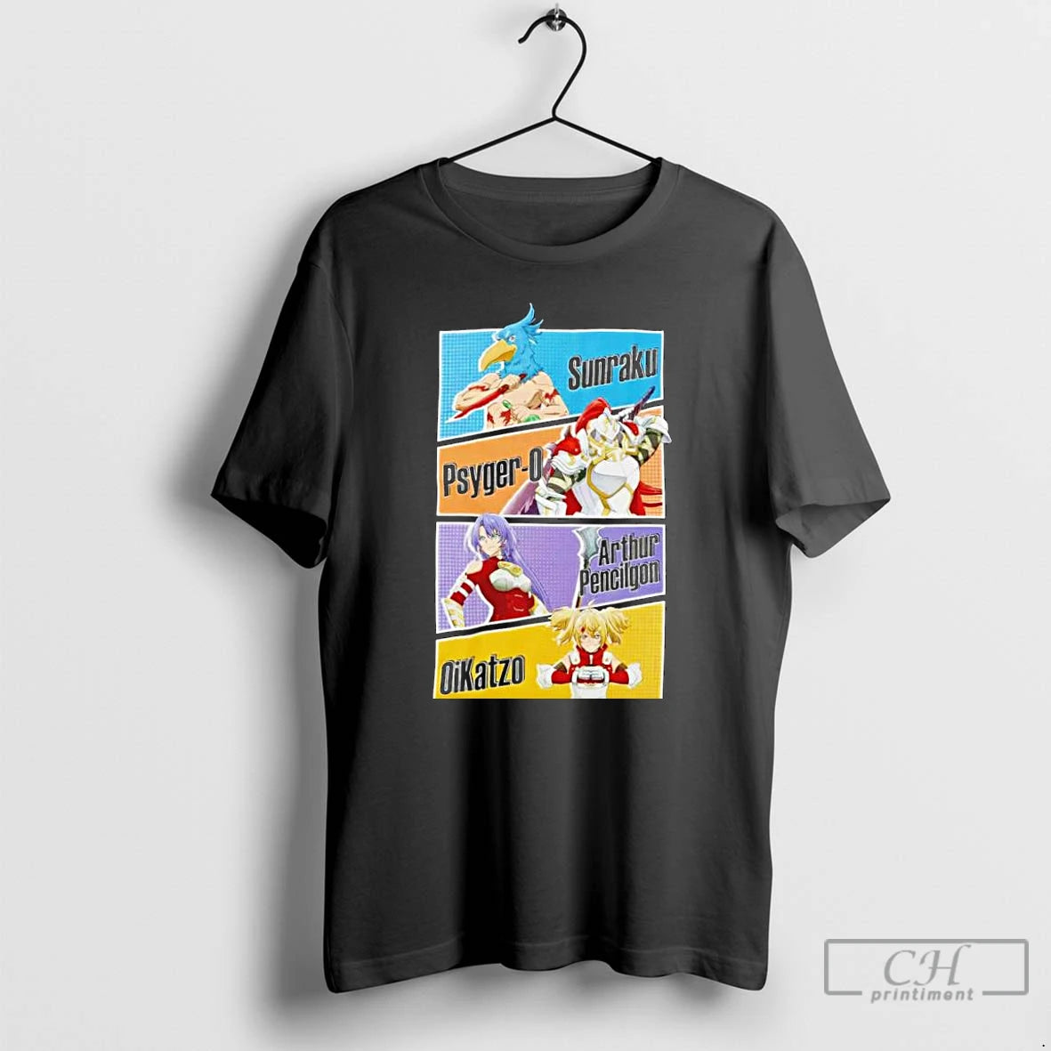 Premium Shangri La Frontier Character Panels T Shirts