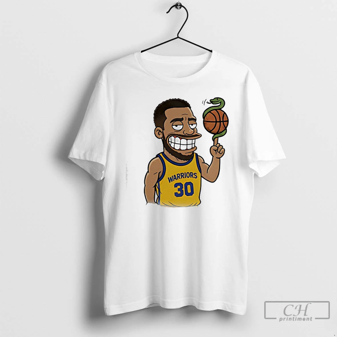 Premium Steph Curry Snake Ball Cartoon