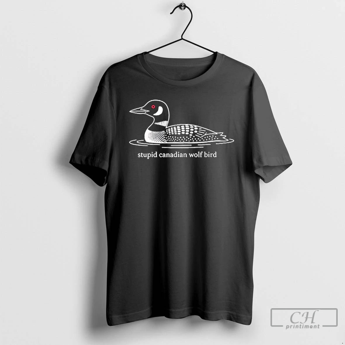Premium Stupid Canadian Wolf Bird Loon Humor Graphic