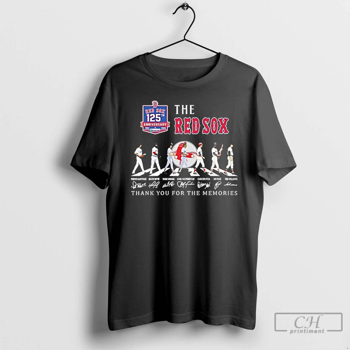 Premium The Boston Red Sox Players Walking Abbey Road 125th Anniversary Thank You For The