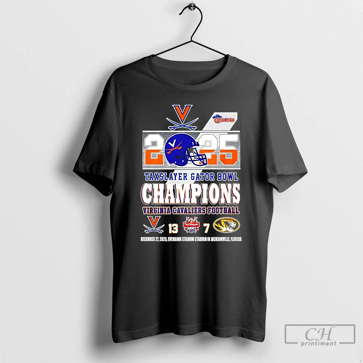 Premium Virginia Cavaliers 2025 Texaslayer Gator Bowl Champions 13 7 Score