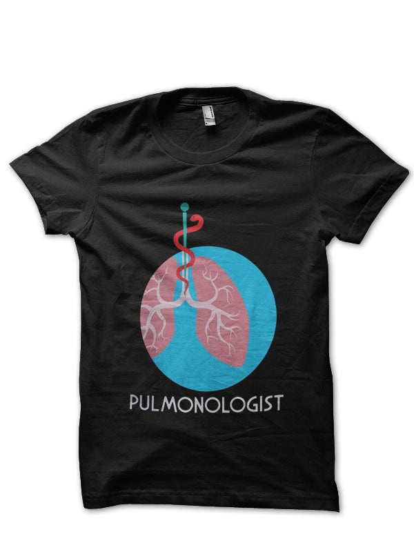 Pulmonologist Rod Of Asclepius Doctor T-Shirt