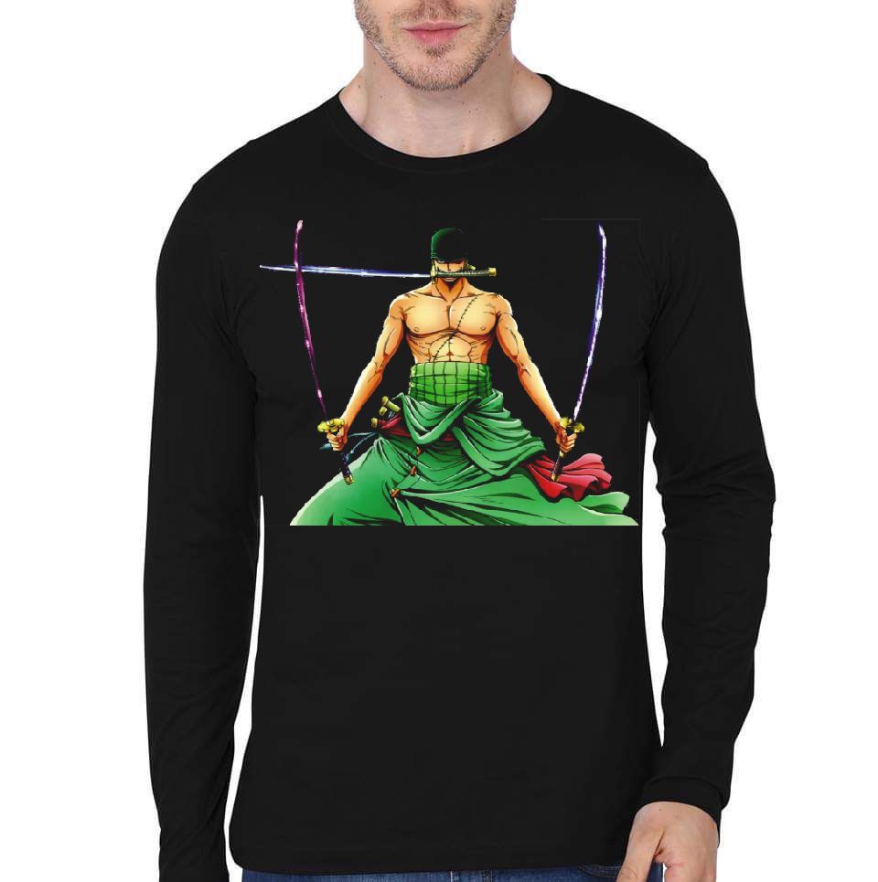 Roronoa Zoro Black Full Sleeve T-Shirt
