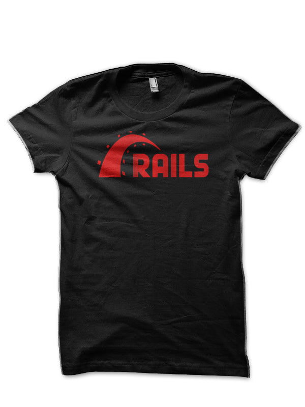 Ruby On Rails Black T-Shirt