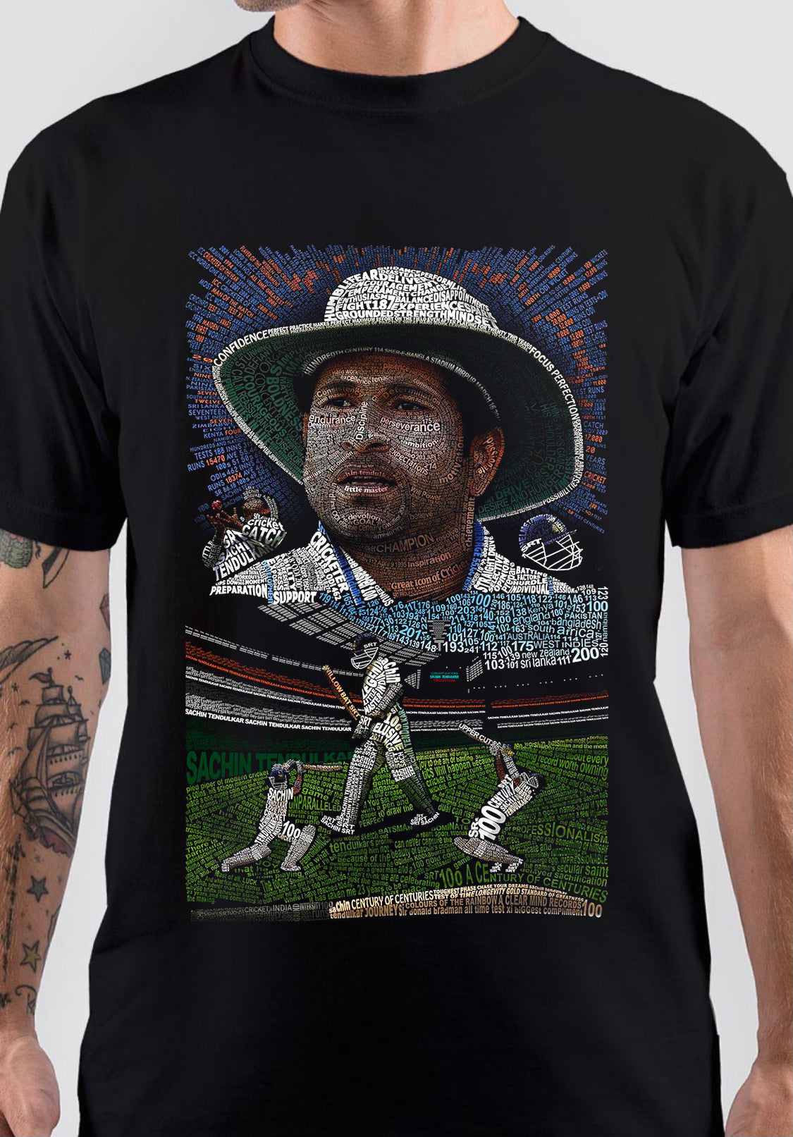 Sachin Tendulkar Art T-Shirt
