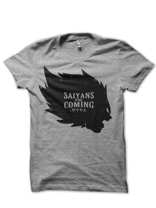 Saiyan Is Coming Grey Tee