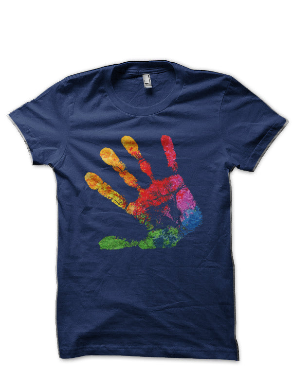 Hello ! Navy Blue T-Shirt